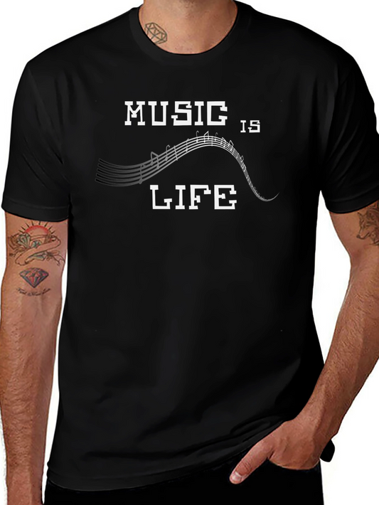 Music is Life Graphic T-Shirt