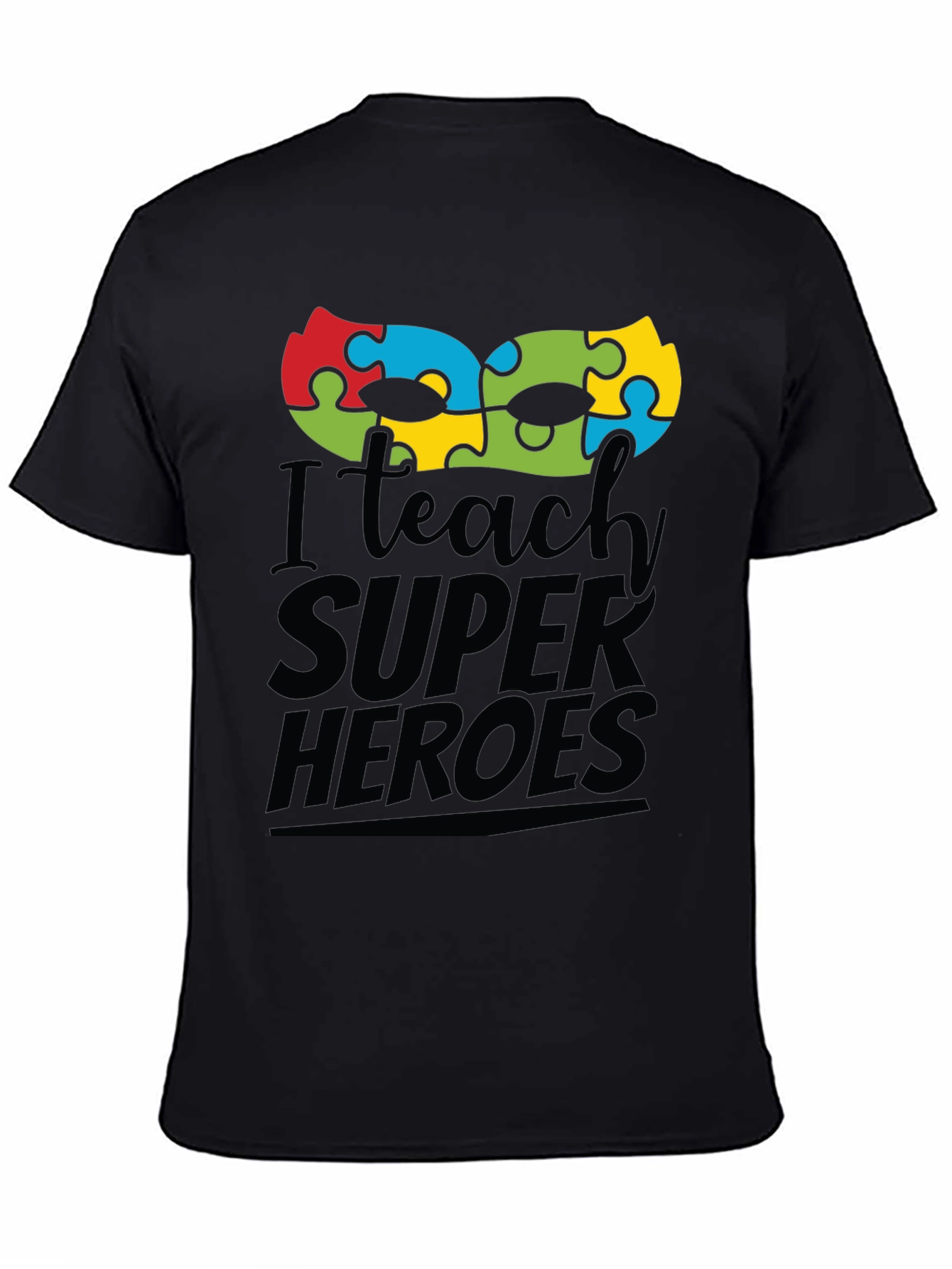 I Teach Super Heroes Autism Awareness T-Shirt