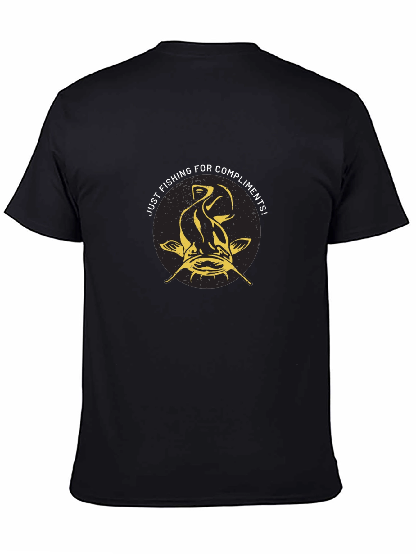 Fishing for Compliments Black T-Shirt