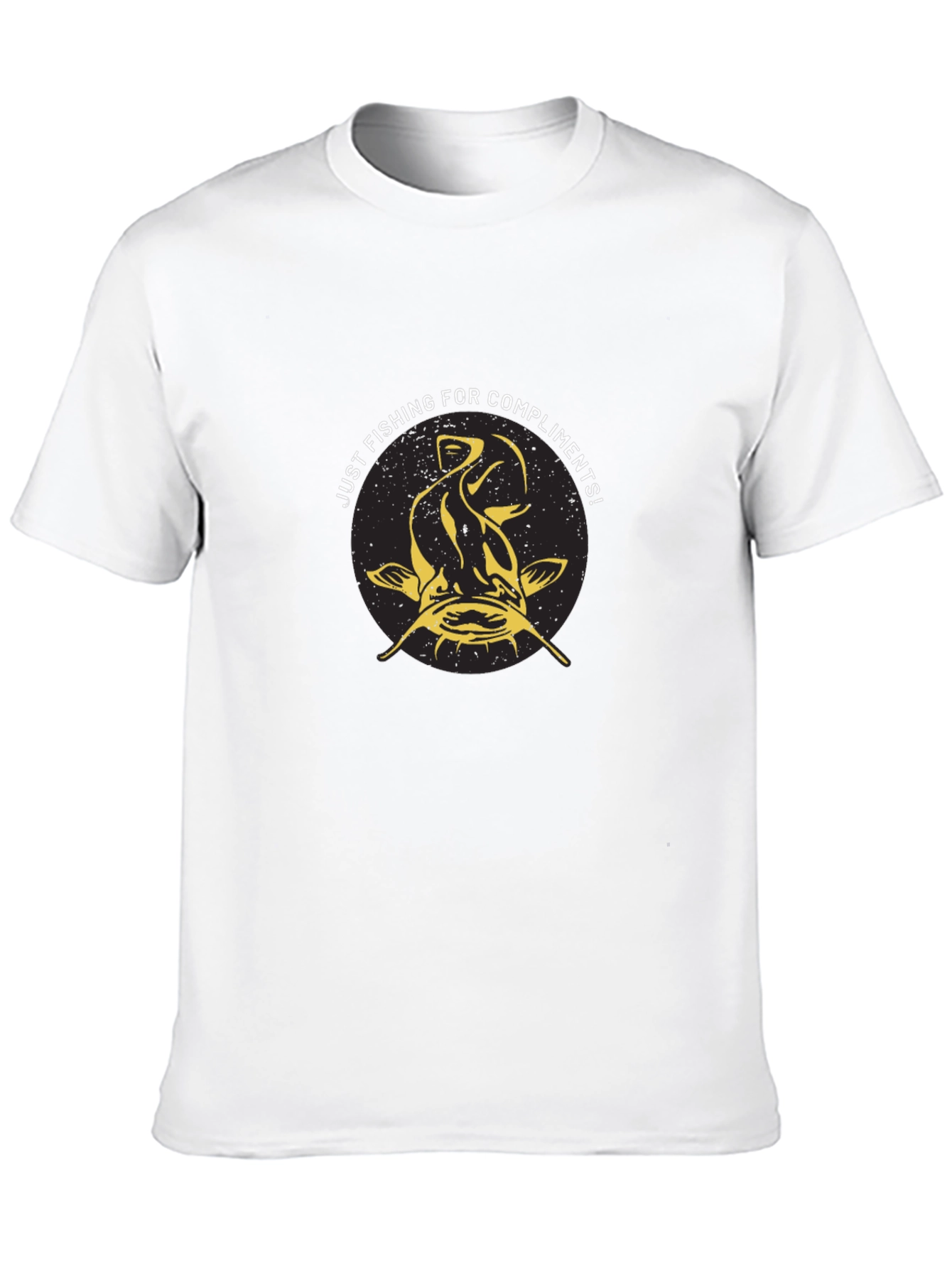 Fishing for Compliments Black T-Shirt