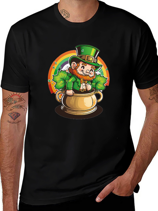 Lucky Leprechaun Black Graphic Tee