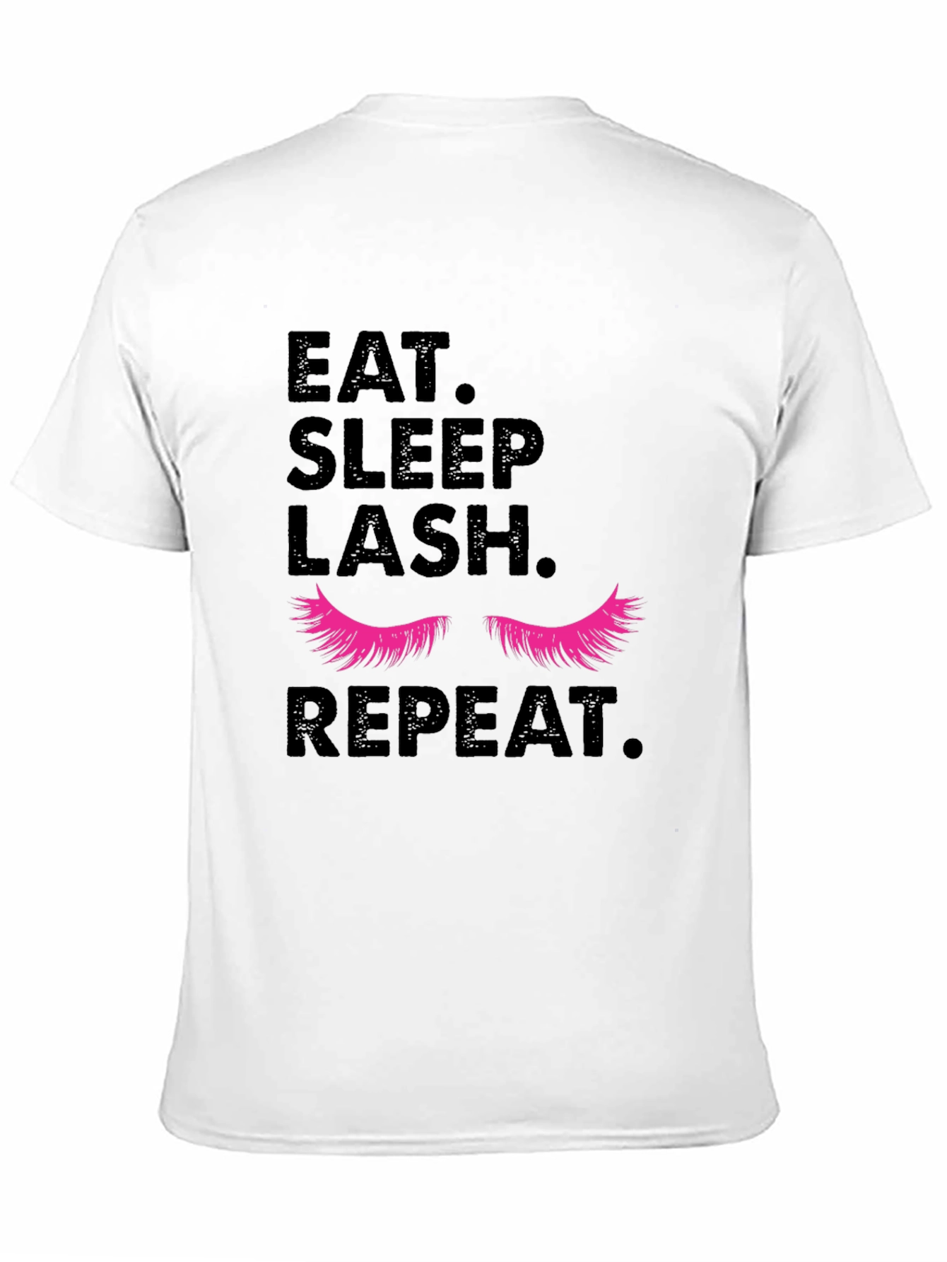 Eat Sleep Lash Repeat Graphic T-Shirt