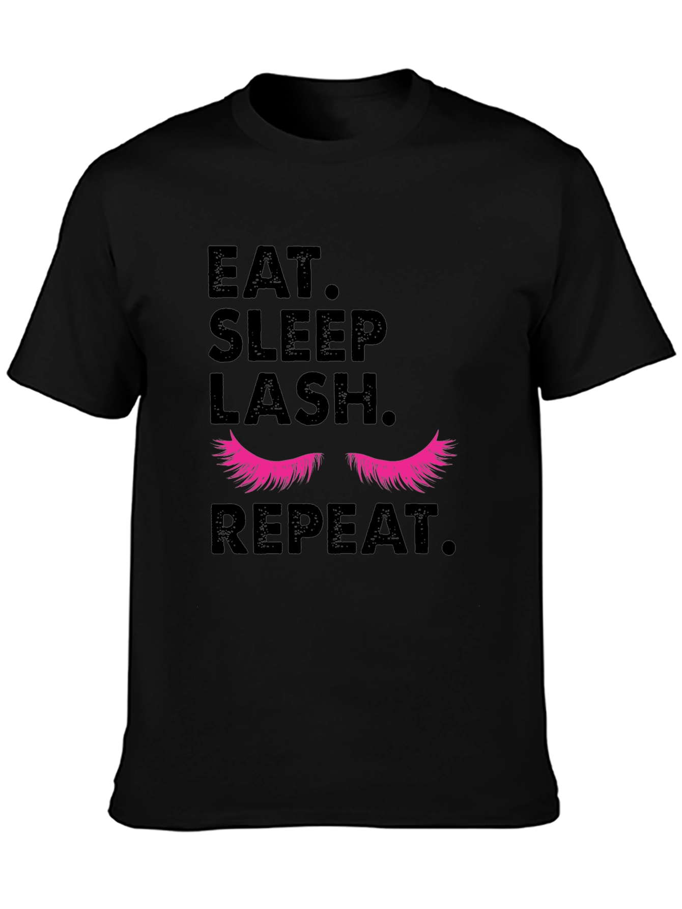 Eat Sleep Lash Repeat Graphic T-Shirt