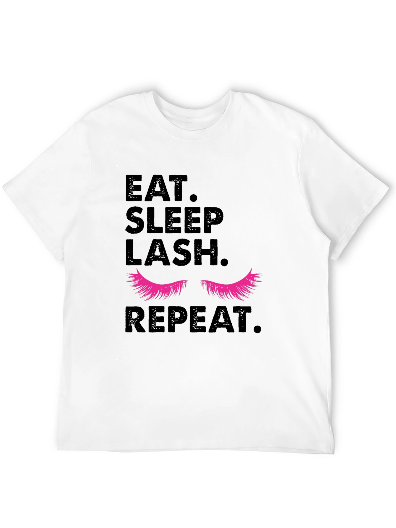 Eat Sleep Lash Repeat Graphic T-Shirt