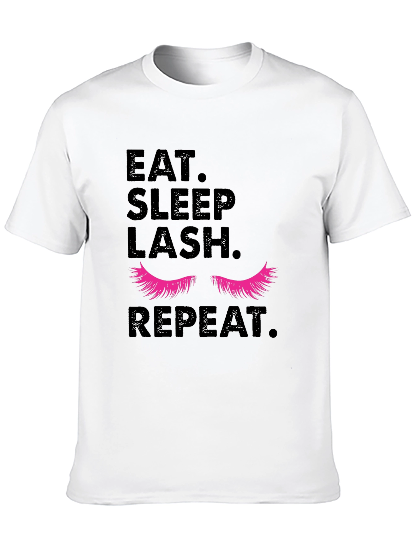 Eat Sleep Lash Repeat Graphic T-Shirt