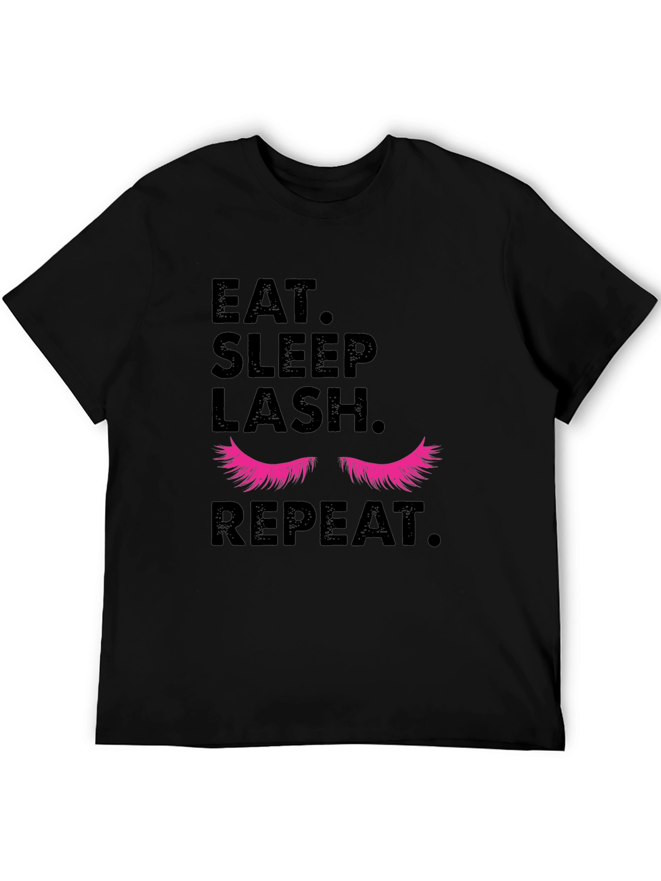 Eat Sleep Lash Repeat Graphic T-Shirt
