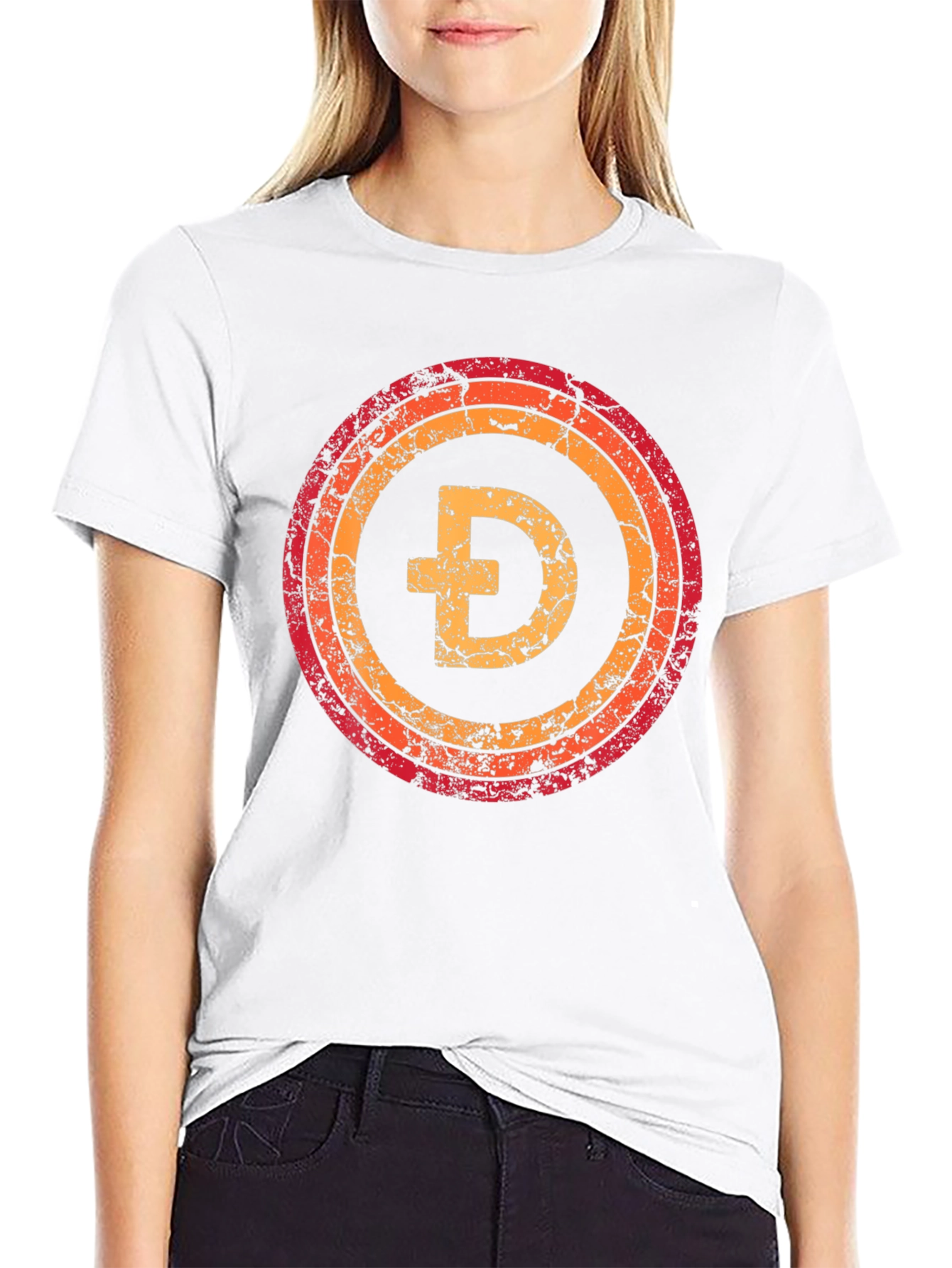 Retro Doge Crypto T-Shirt - Black