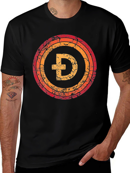 Retro Doge Crypto T-Shirt - Black
