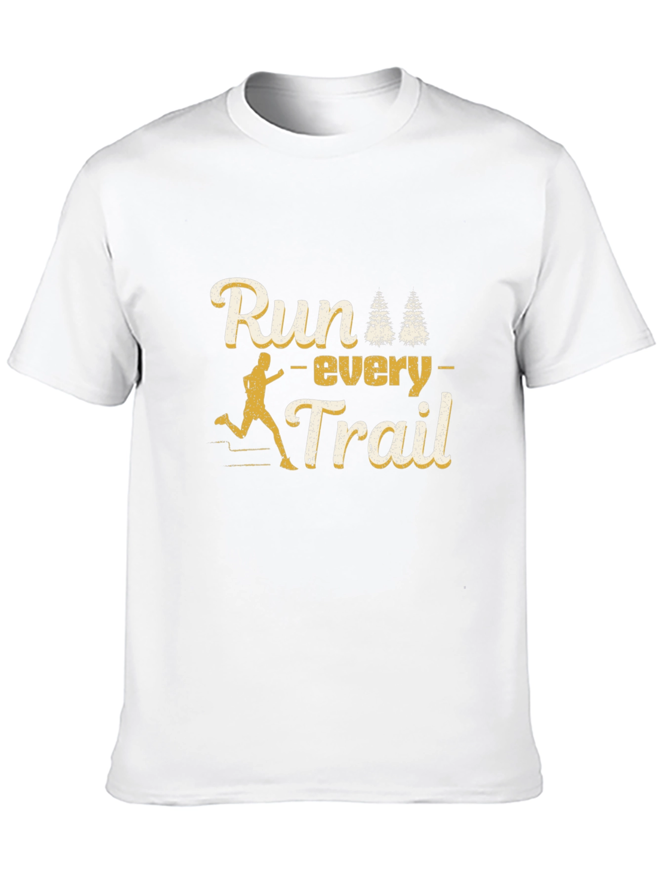 Run Every Trail Black Graphic Tee