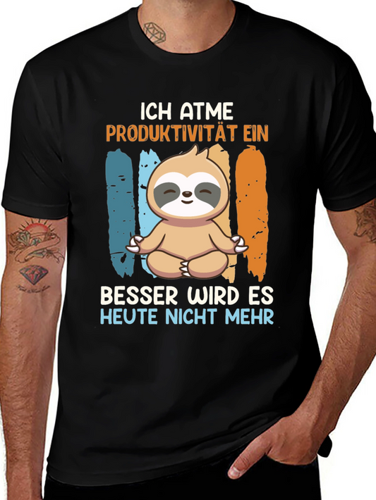 Ich Atme Sloth Meditation T-Shirt