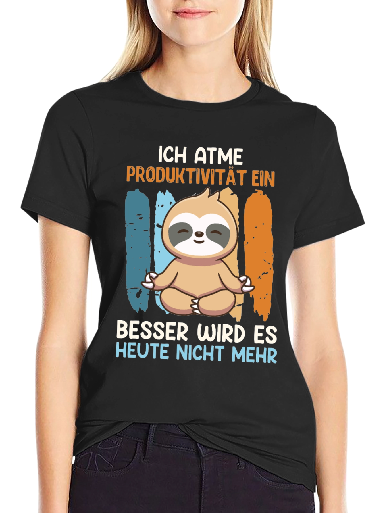 Ich Atme Sloth Meditation T-Shirt