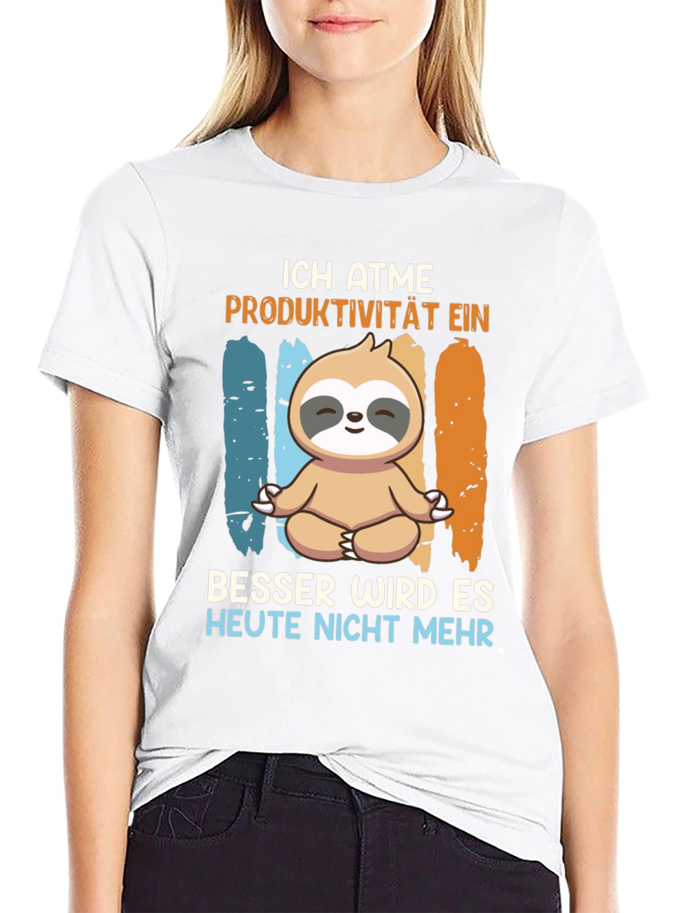 Ich Atme Sloth Meditation T-Shirt