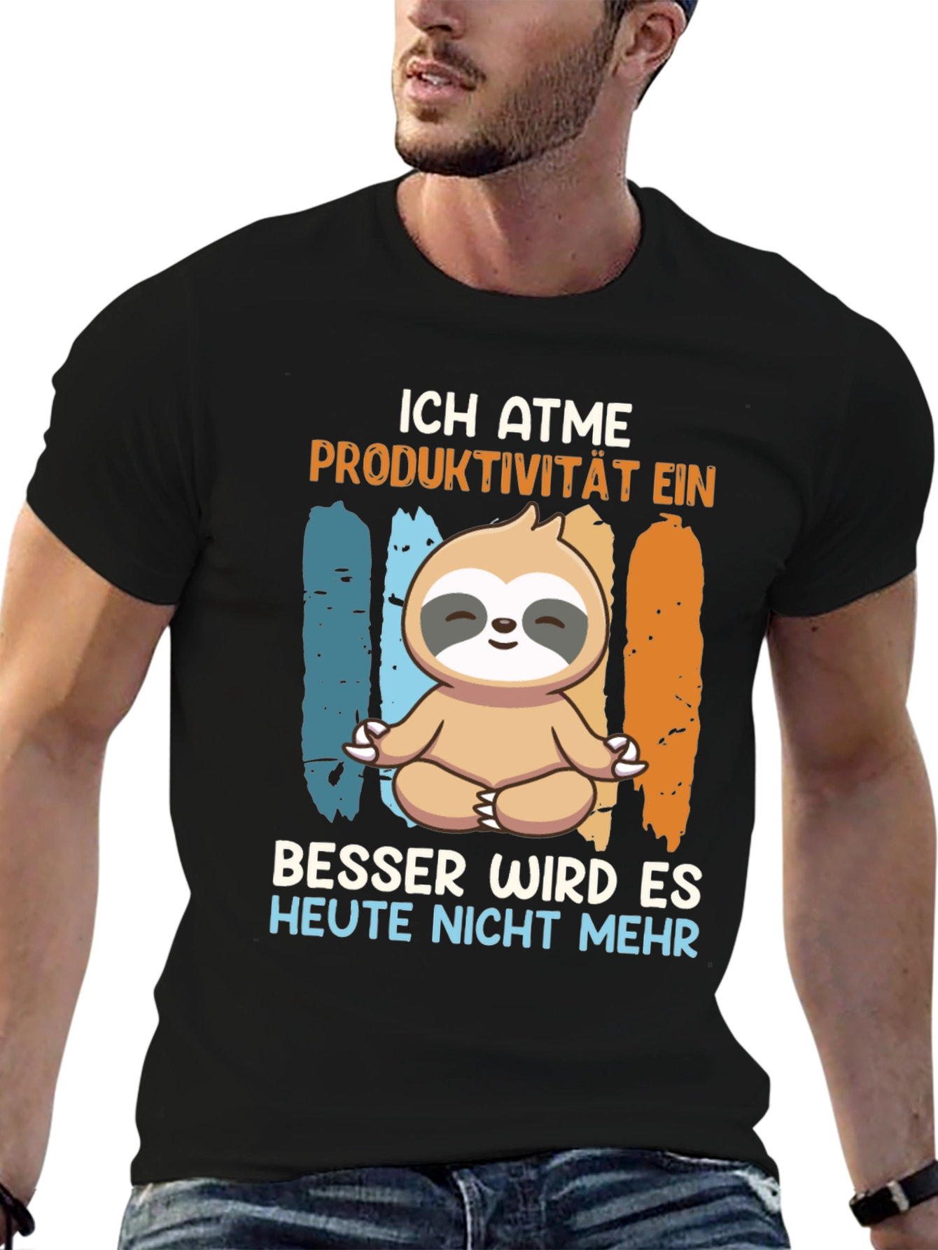 Ich Atme Sloth Meditation T-Shirt