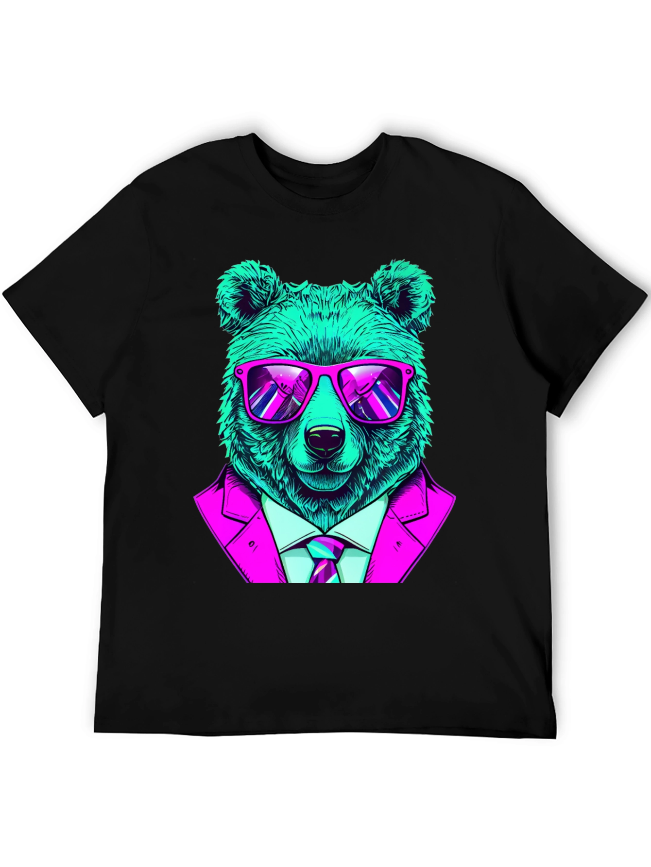 Cool Bear in Suit Graphic T-Shirt