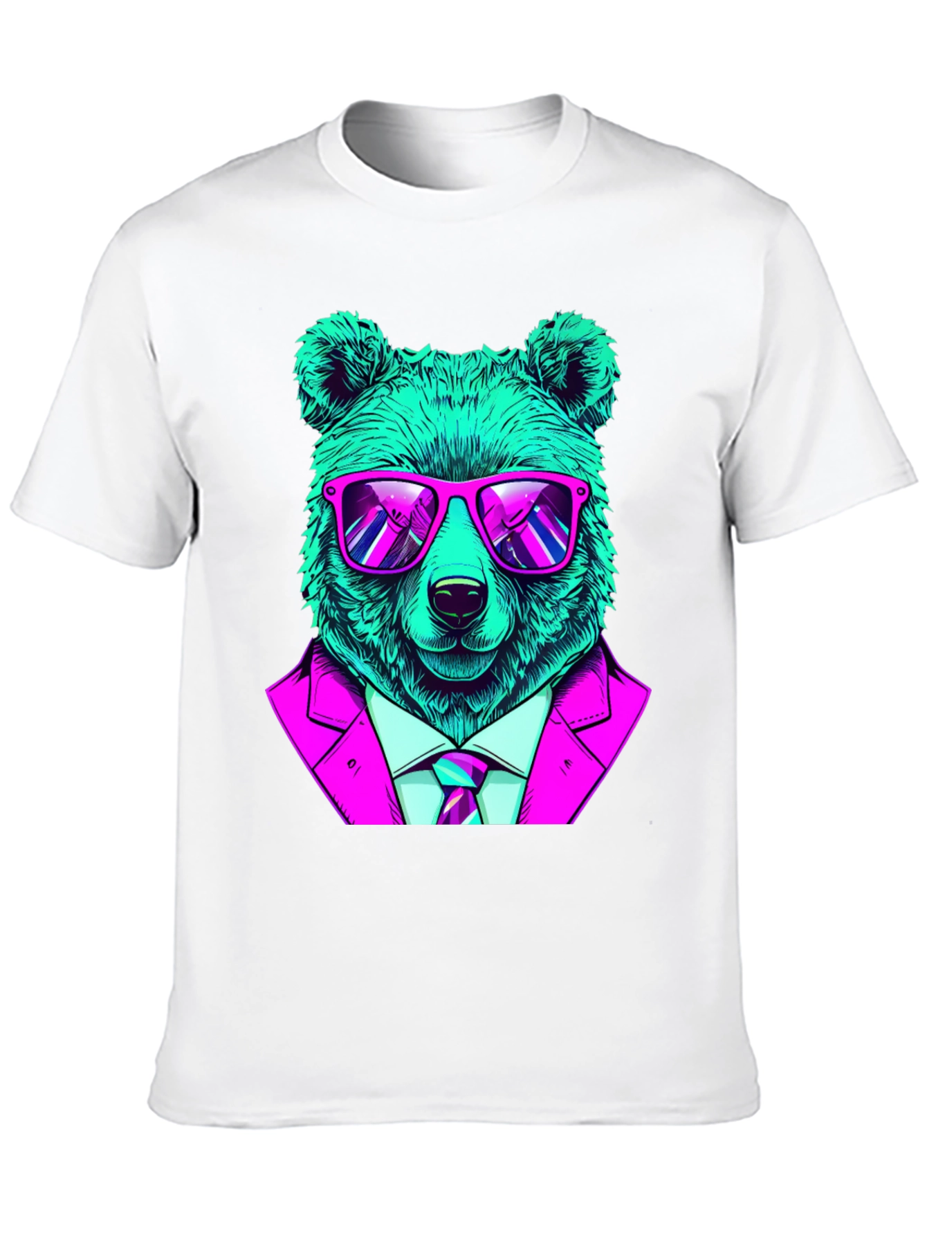 Cool Bear in Suit Graphic T-Shirt
