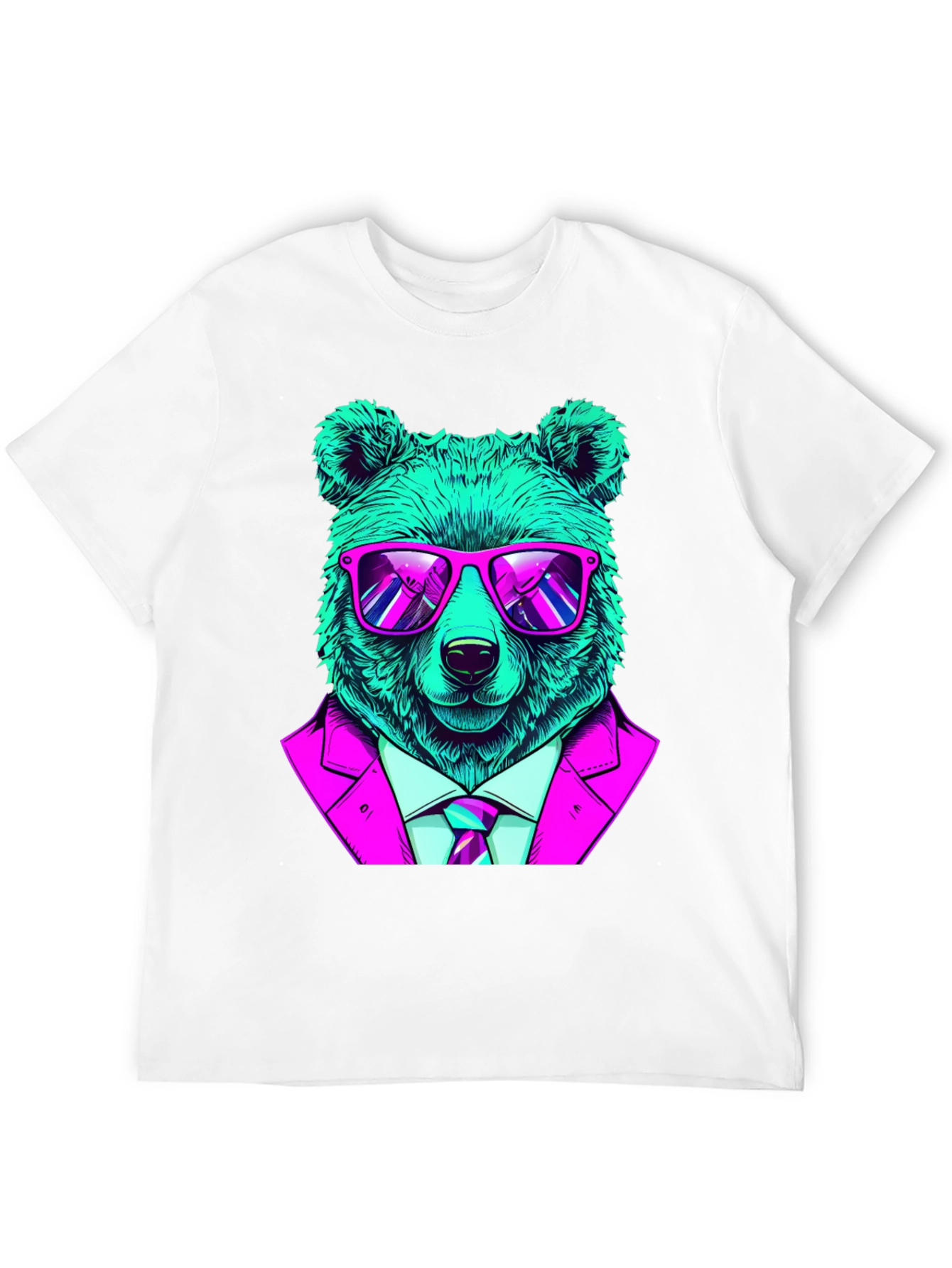 Cool Bear in Suit Graphic T-Shirt