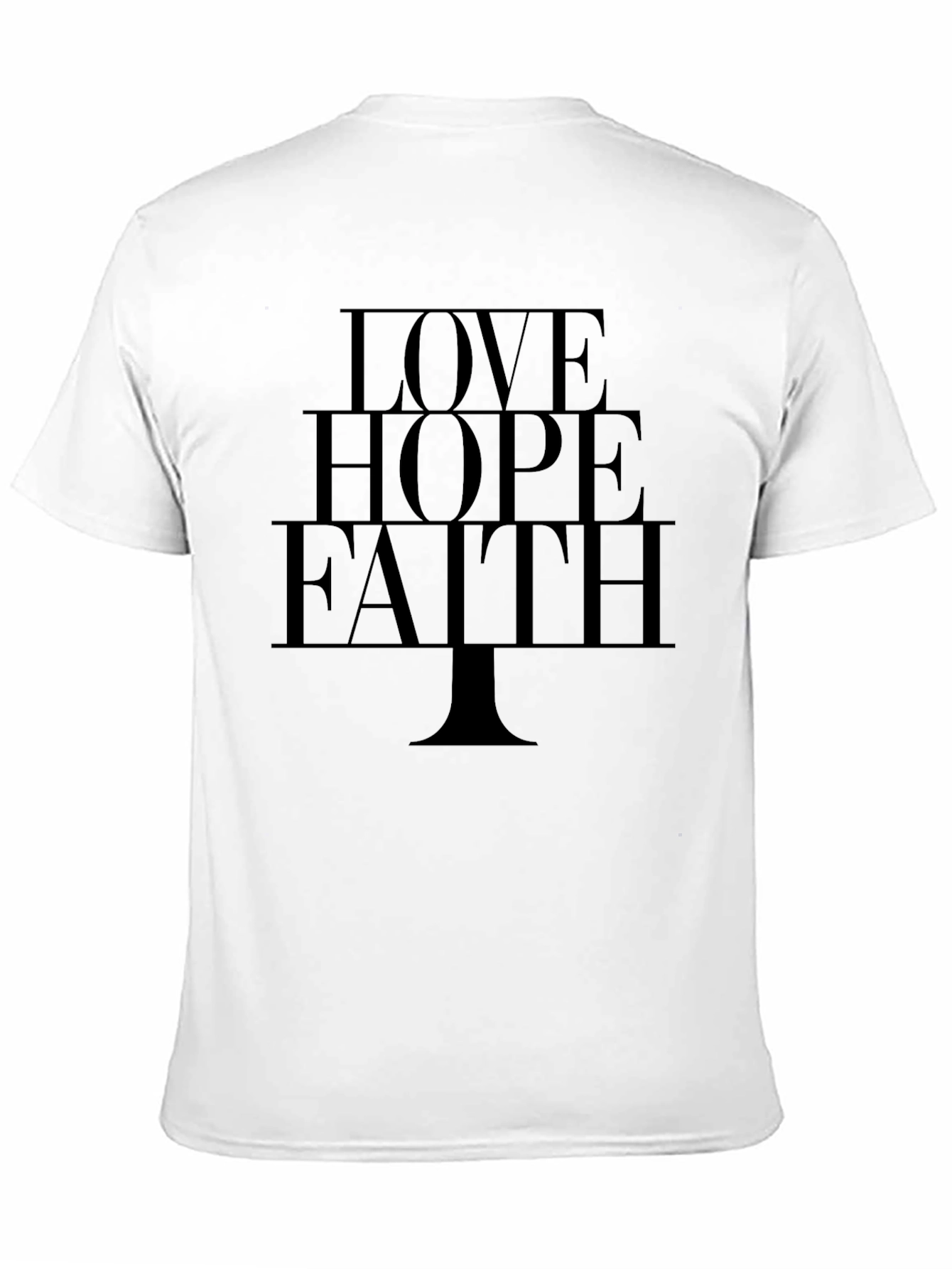 Love Hope Faith Graphic Tee - Stylish Comfort