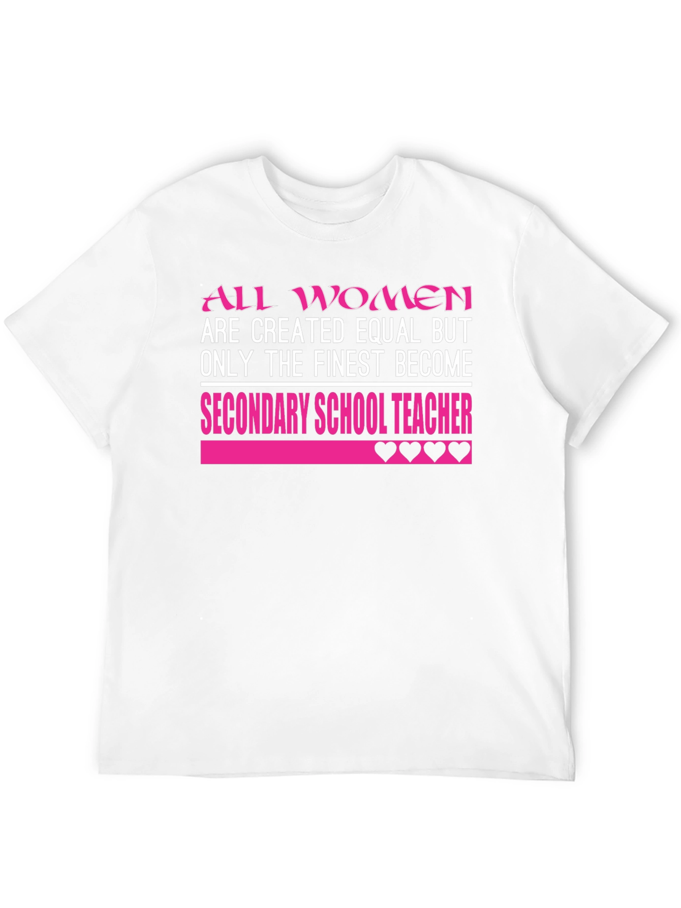 Finest Secondary School Teacher Womens T-Shirt