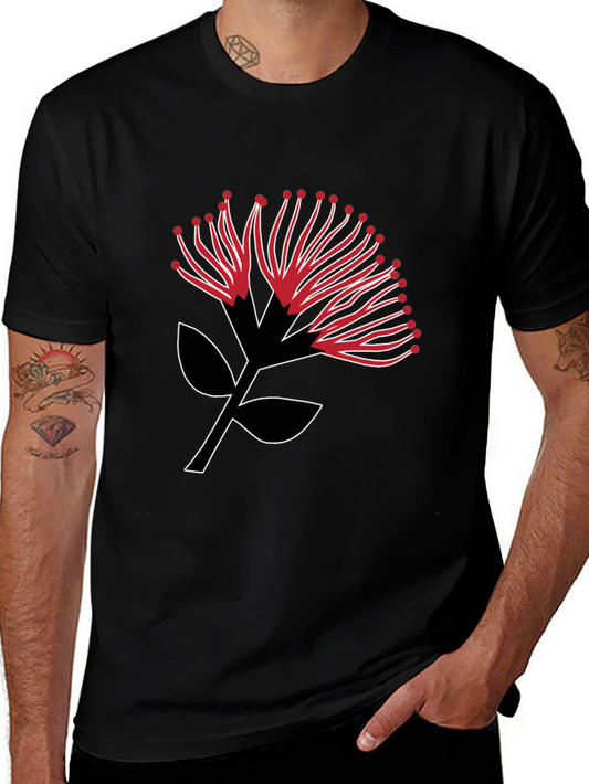 Floral Graphic Print Tee - Stylish Casual Wear