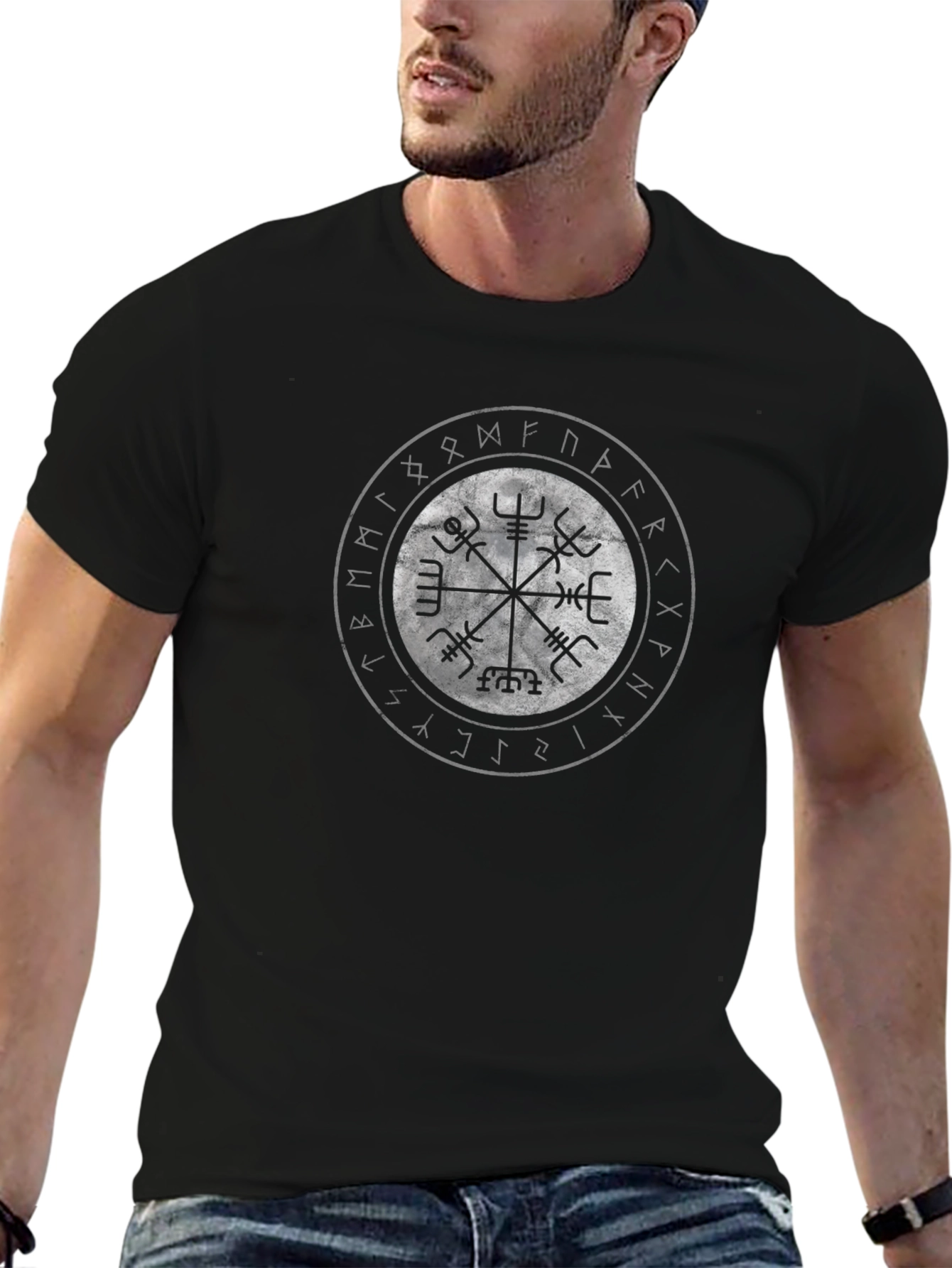Viking Compass Vegvisir T-Shirt - Norse Symbol