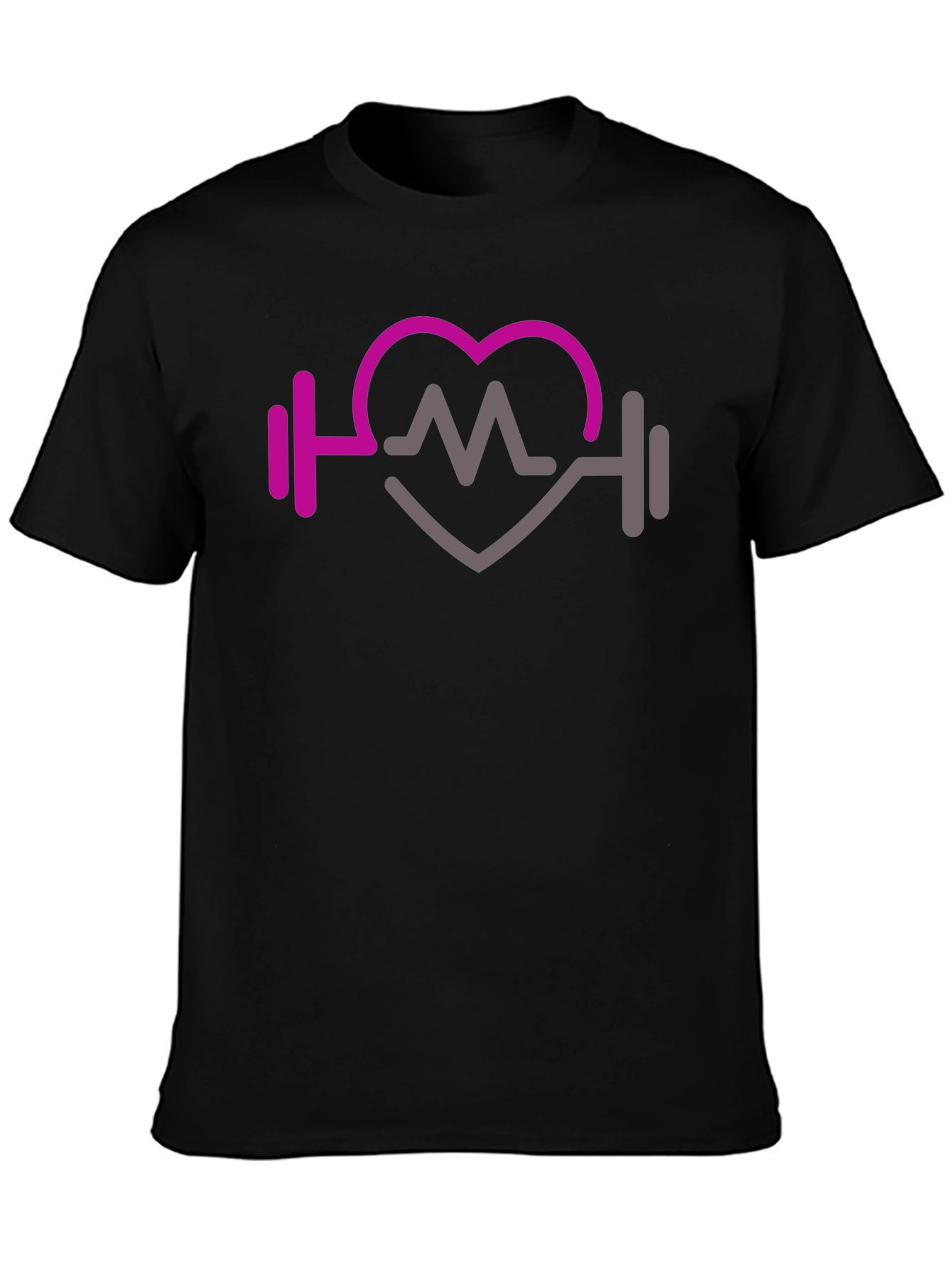 Fitness Heartbeat Graphic Tee