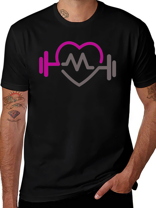 Fitness Heartbeat Graphic Tee