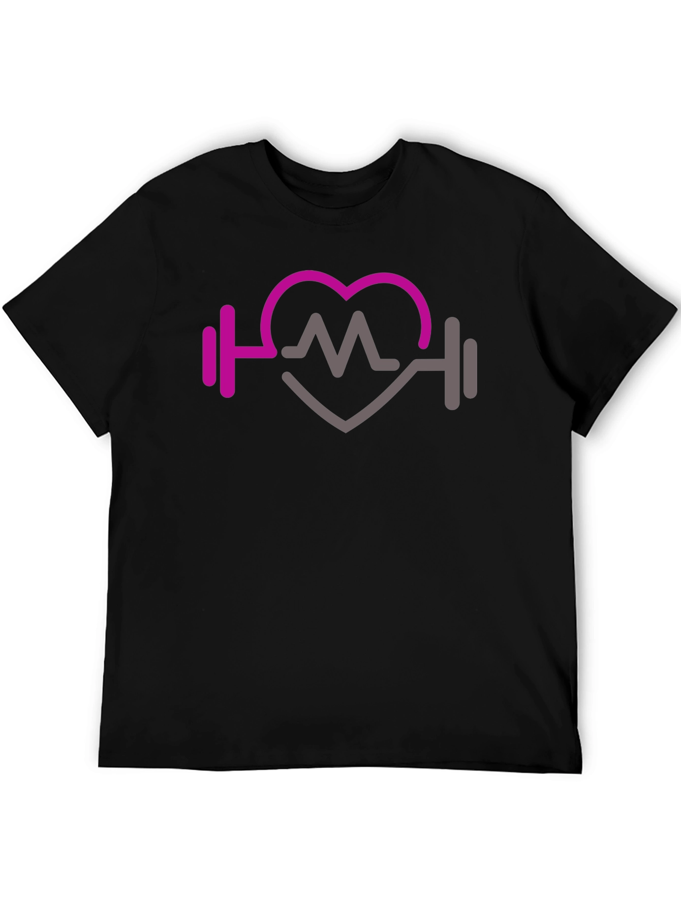 Fitness Heartbeat Graphic Tee