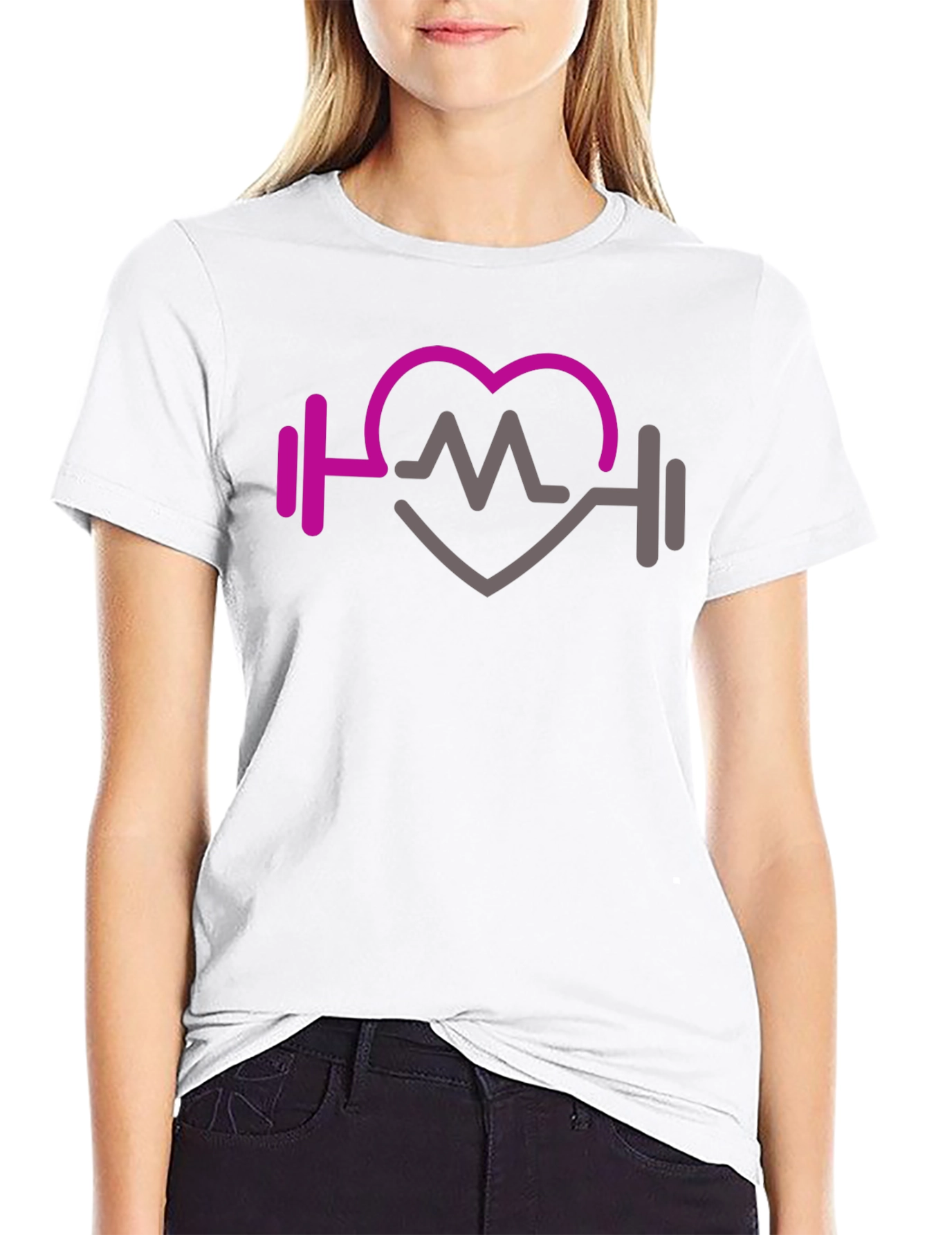 Fitness Heartbeat Graphic Tee