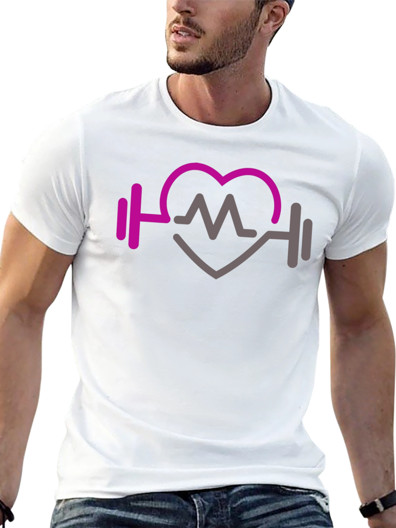 Fitness Heartbeat Graphic Tee