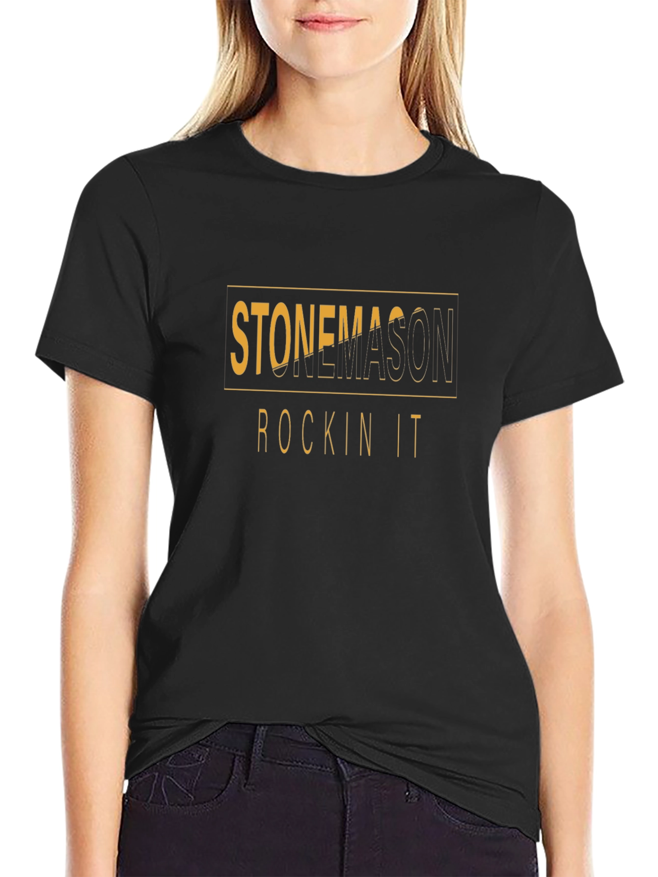 Stonemason Rockin It Graphic Tee - Black