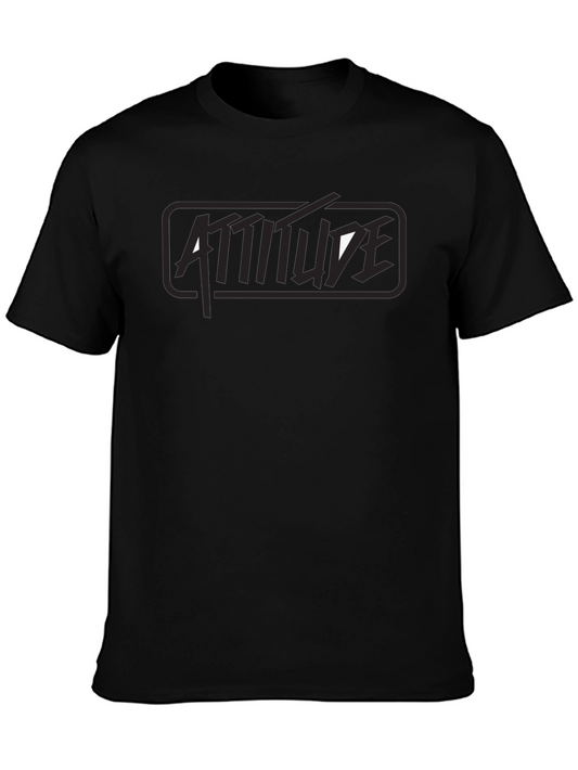 Black Attitude Graphic Tee - Stylish Menswear