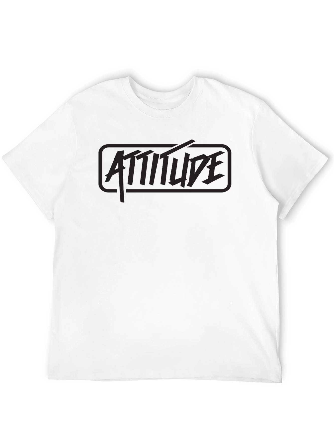 Black Attitude Graphic Tee - Stylish Menswear
