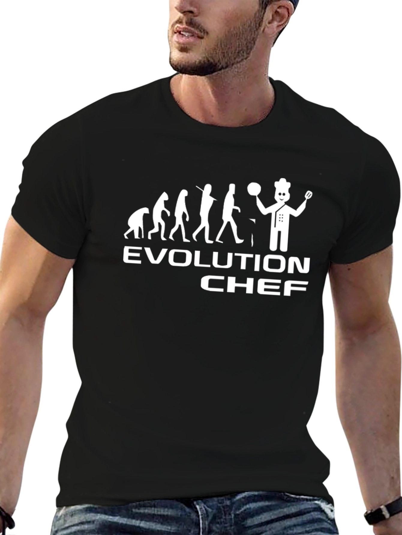 Evolution Chef T-Shirt - Funny Cook Apparel