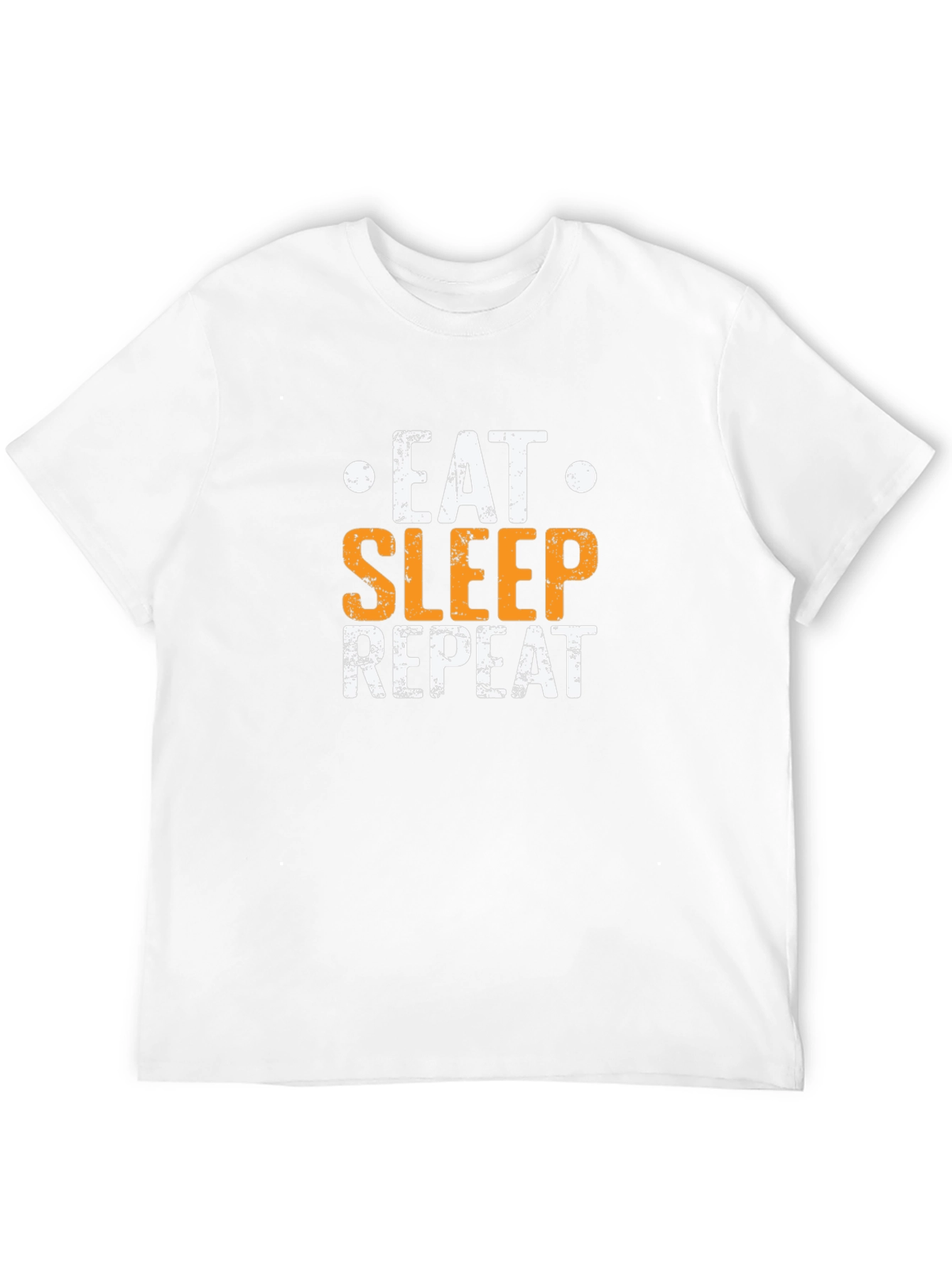 Eat Sleep Repeat Graphic Tee - Black Cotton T-Shirt