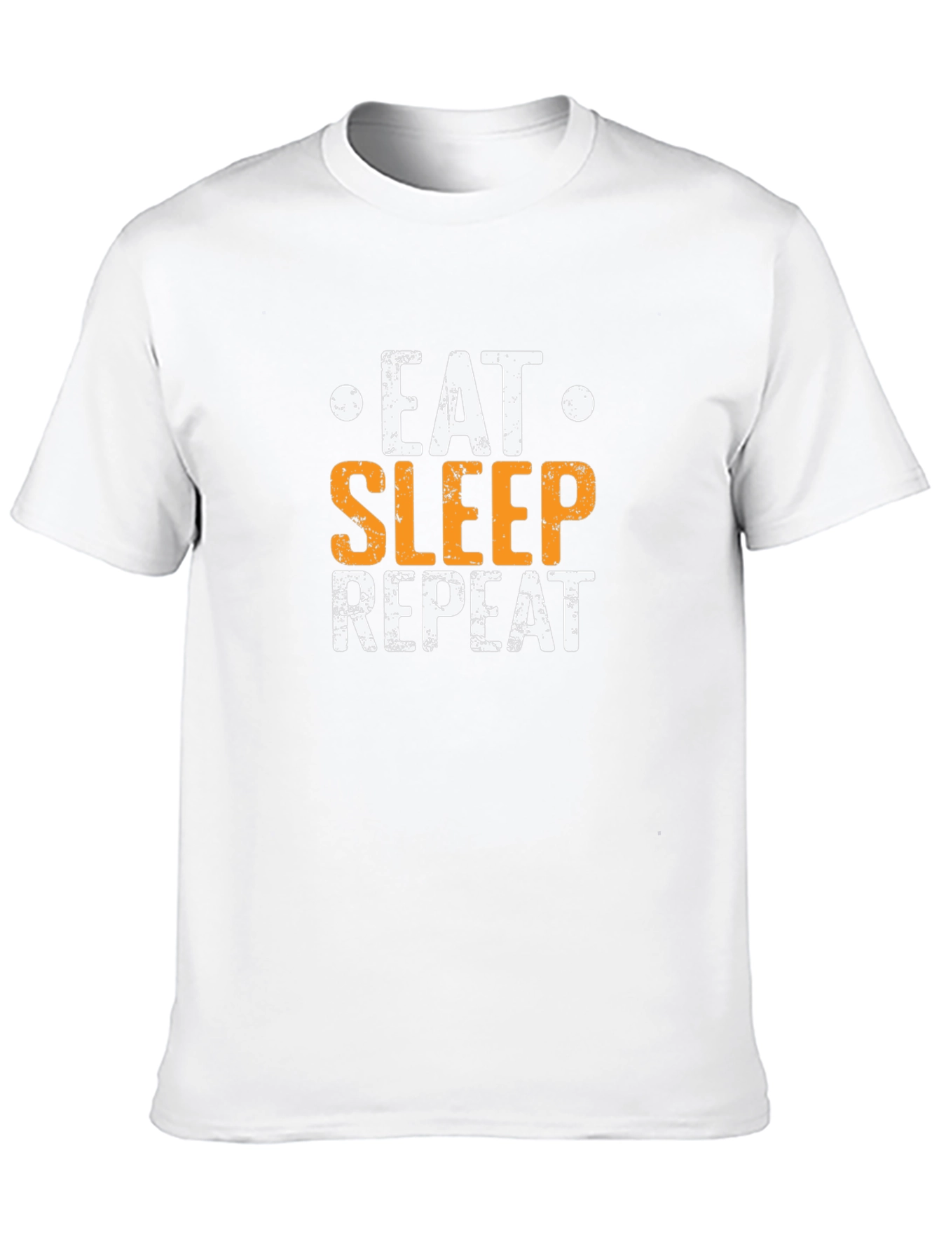 Eat Sleep Repeat Graphic Tee - Black Cotton T-Shirt