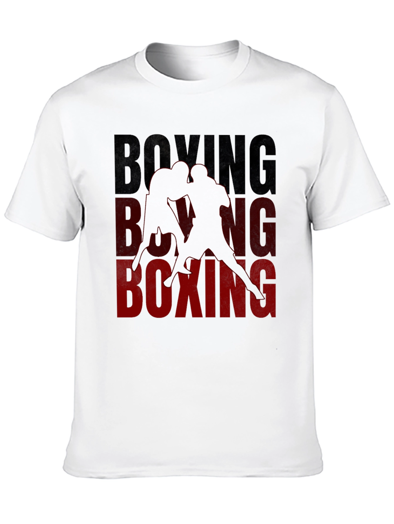 Boxing Graphic Print Black T-Shirt
