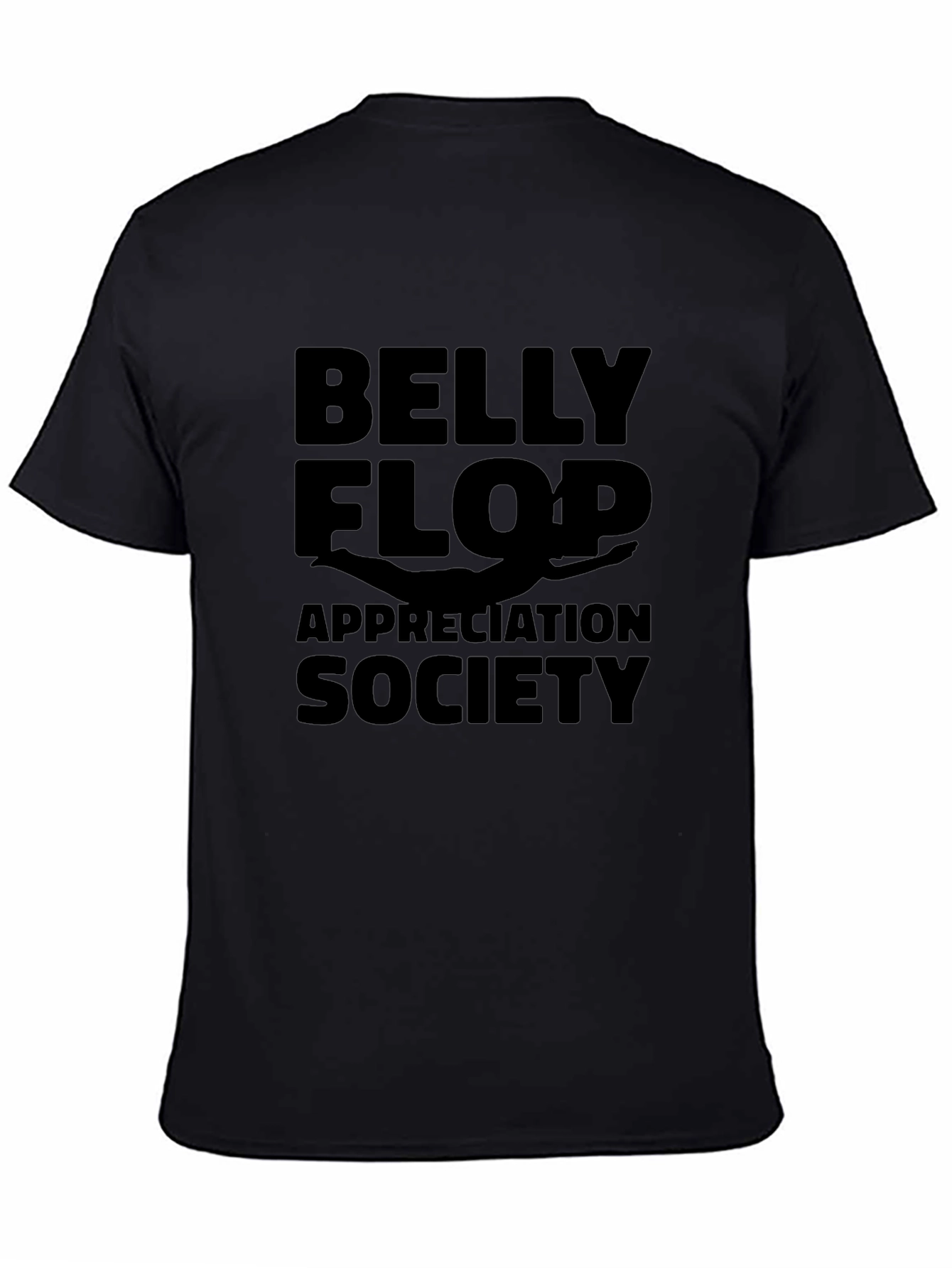 Belly Flop Appreciation Society Black T-Shirt