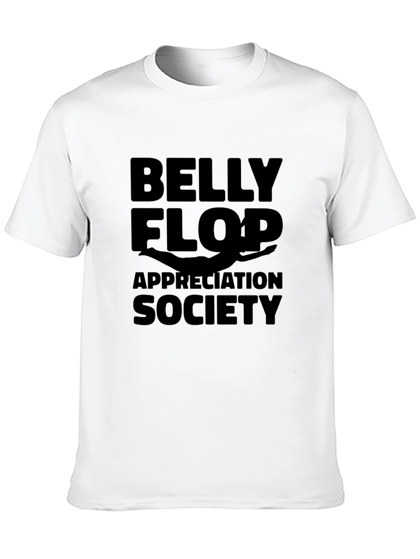 Belly Flop Appreciation Society Black T-Shirt