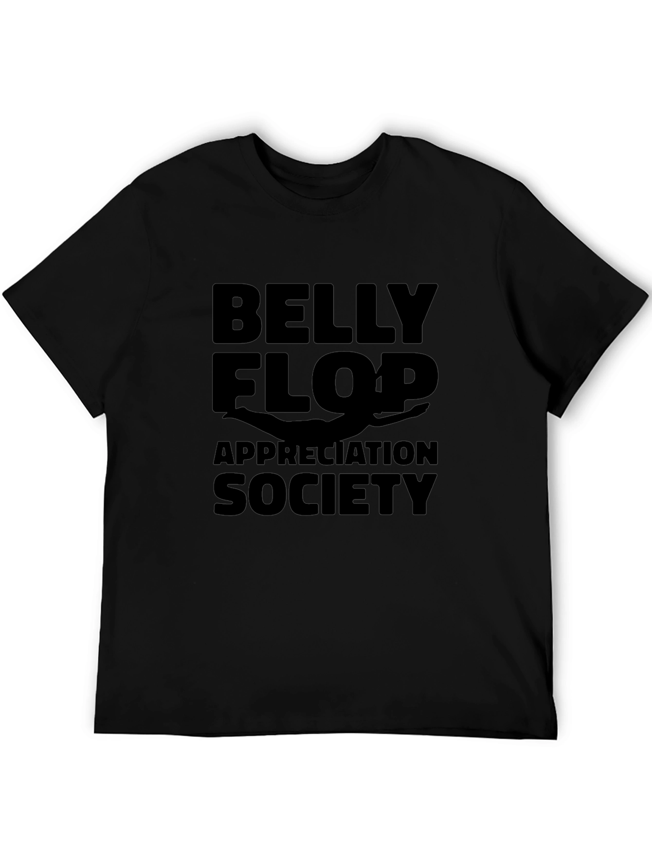 Belly Flop Appreciation Society Black T-Shirt
