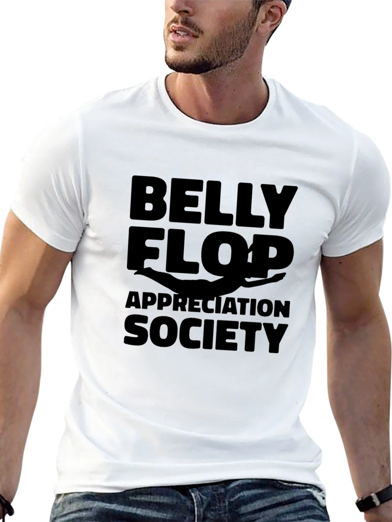 Belly Flop Appreciation Society Black T-Shirt