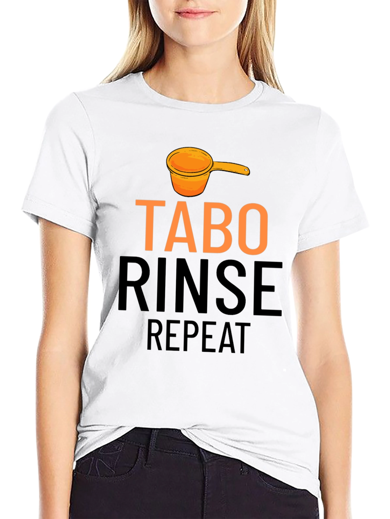 Tabo Rinse Repeat Black Graphic Tee