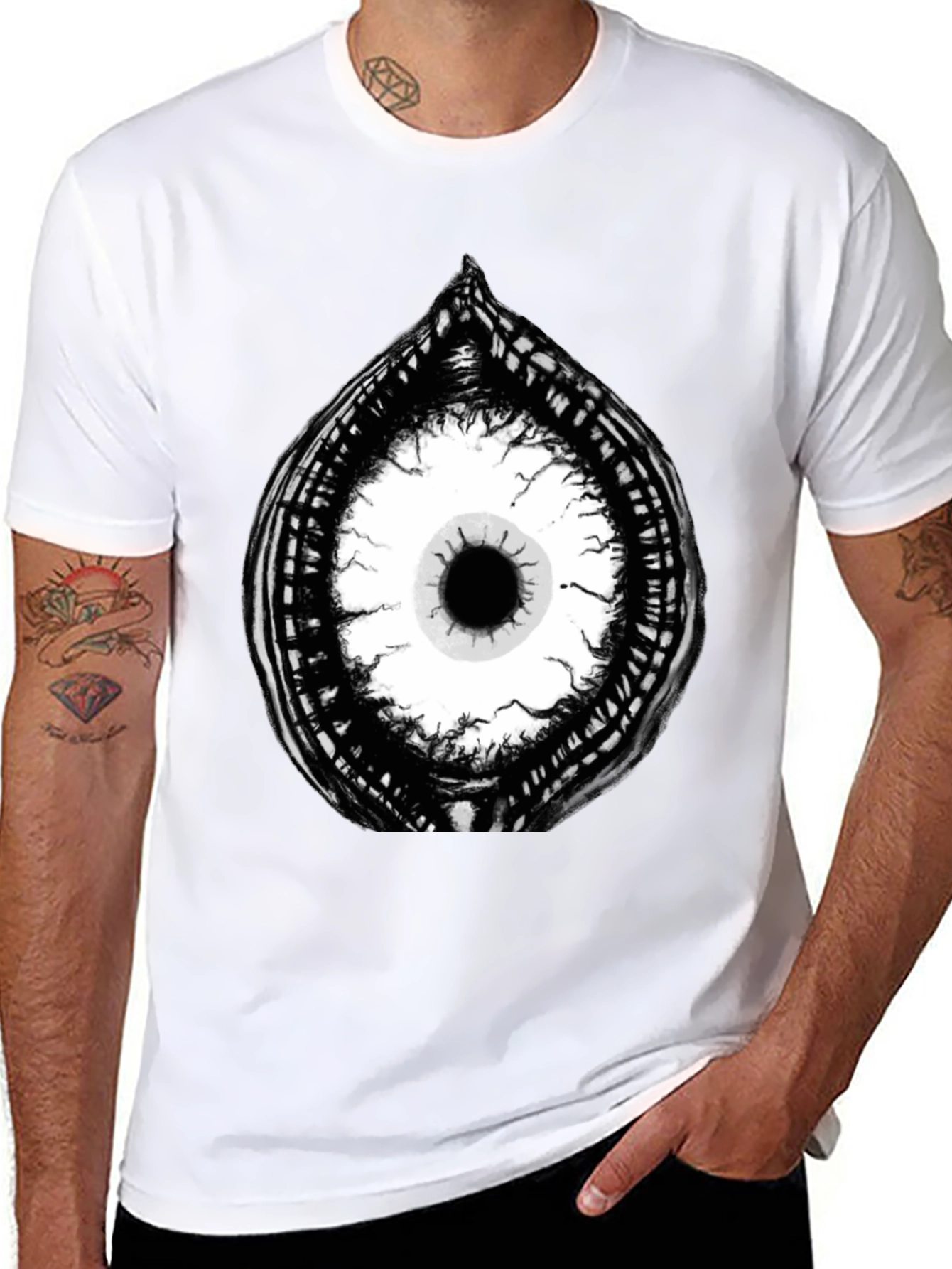 Eye Graphic Black T-Shirt