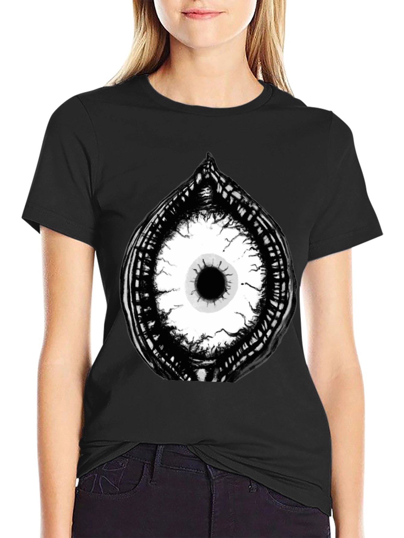 Eye Graphic Black T-Shirt