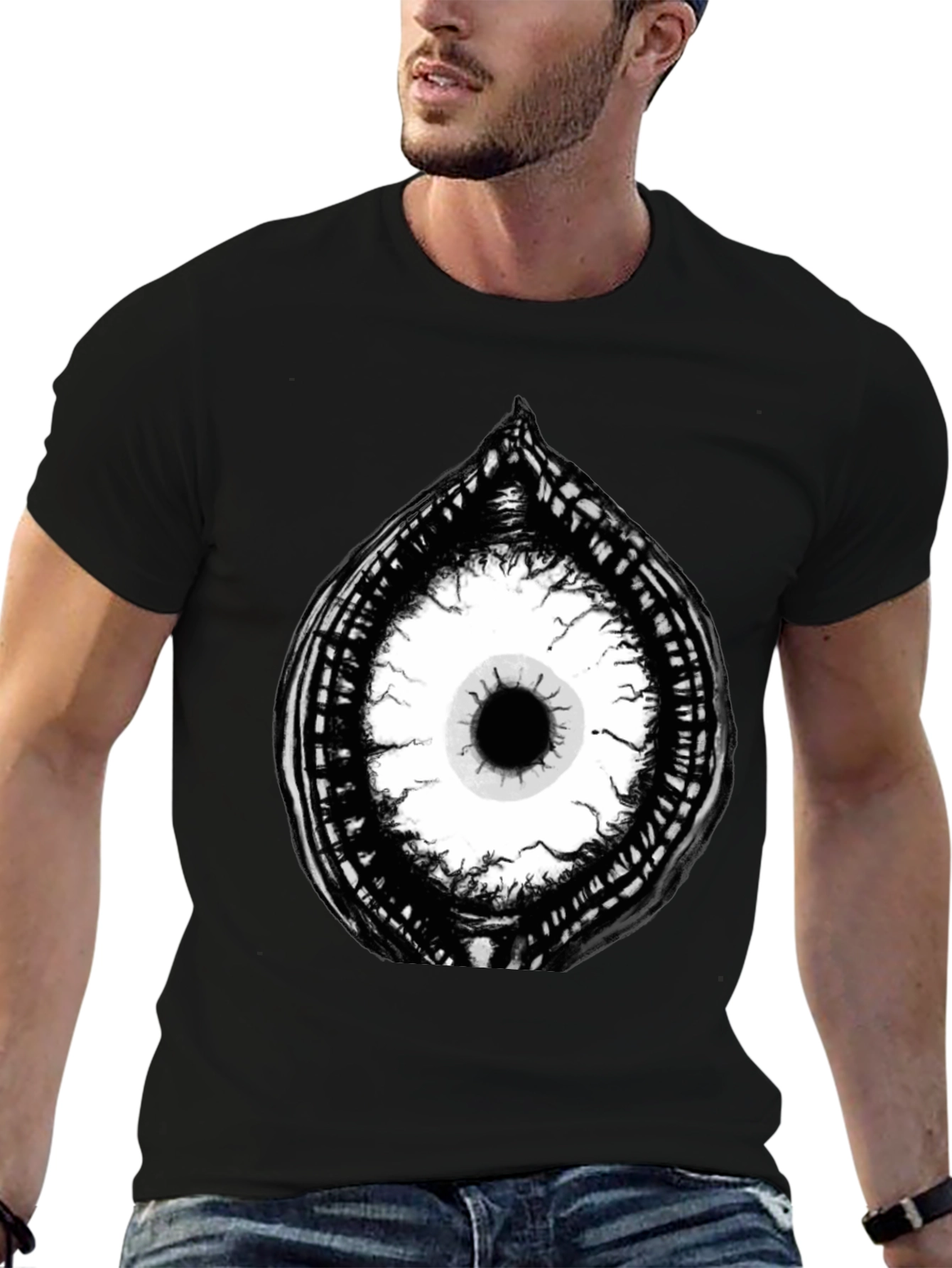 Eye Graphic Black T-Shirt
