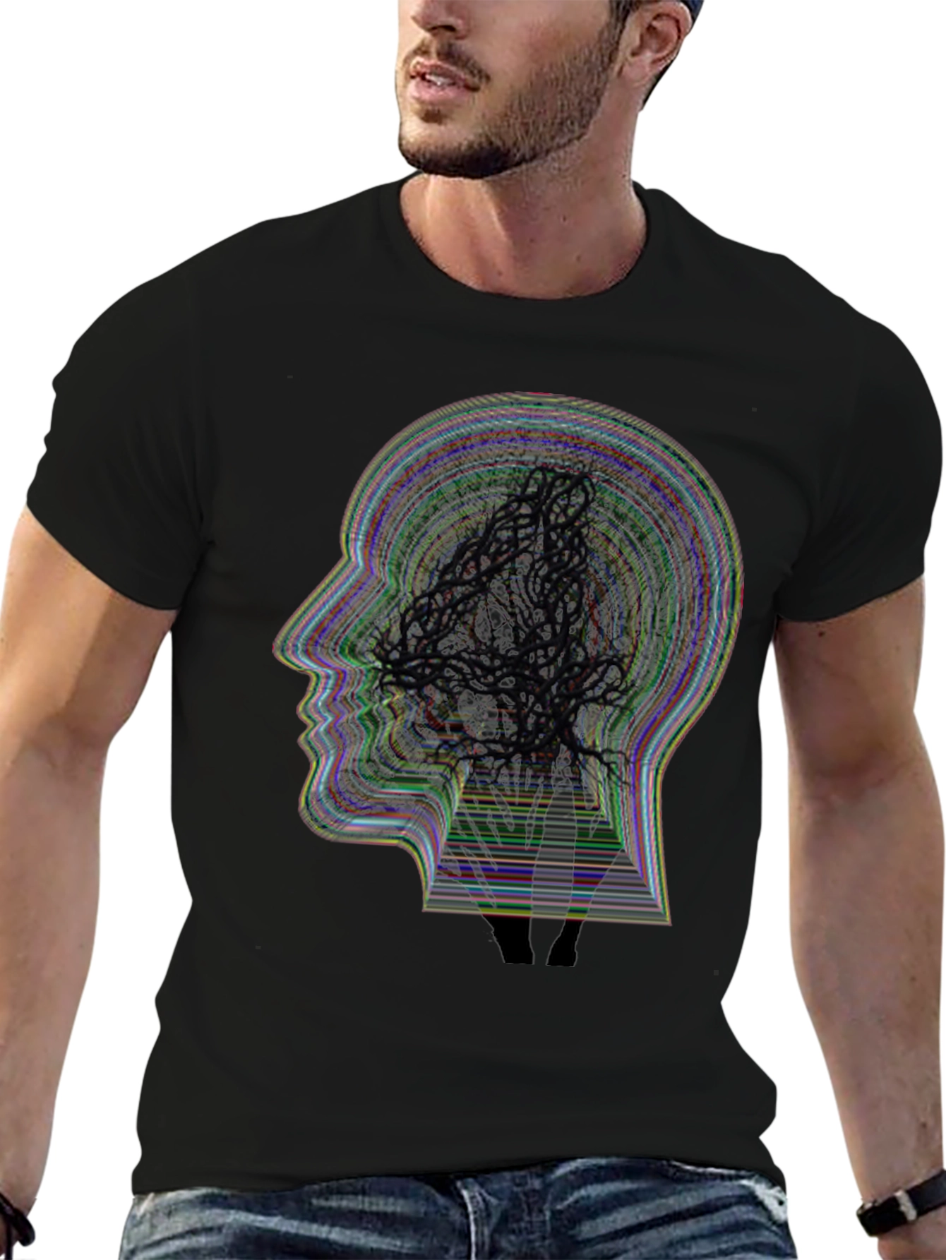Mind Trip T-Shirt - Abstract Head Design