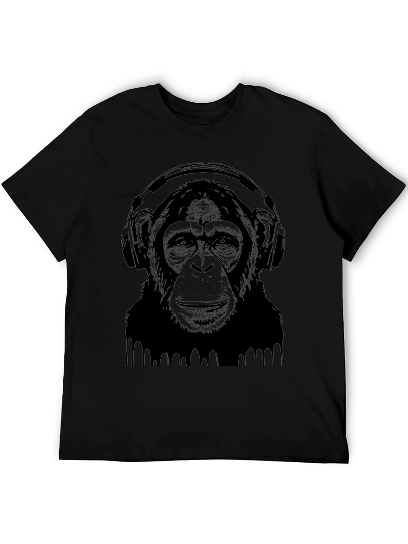 Monkey Headphone Graphic T-Shirt - Cool & Unique Tee