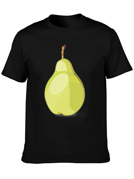 Pear Graphic Black T-Shirt