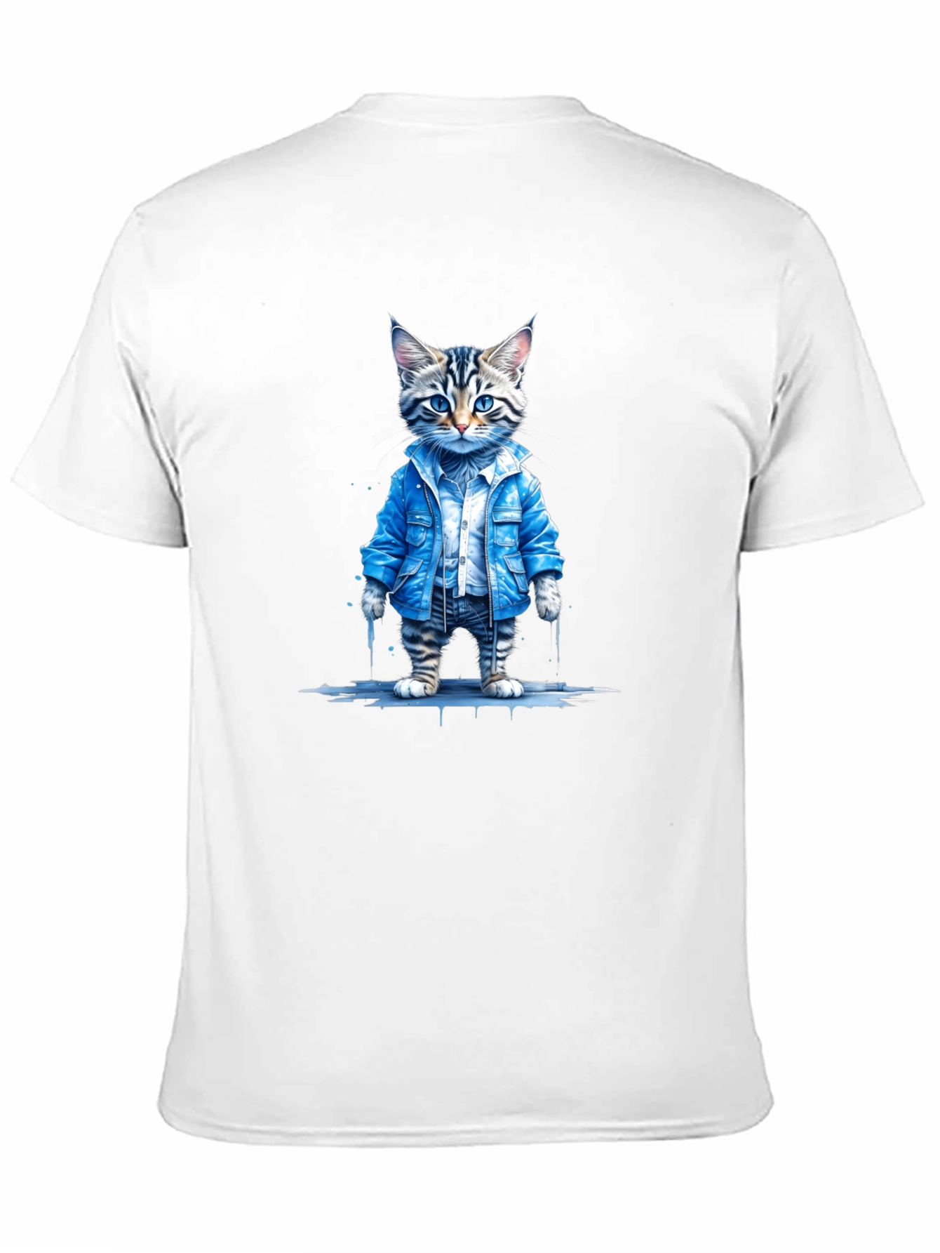 Cool Cat Denim Tee - Urban Style