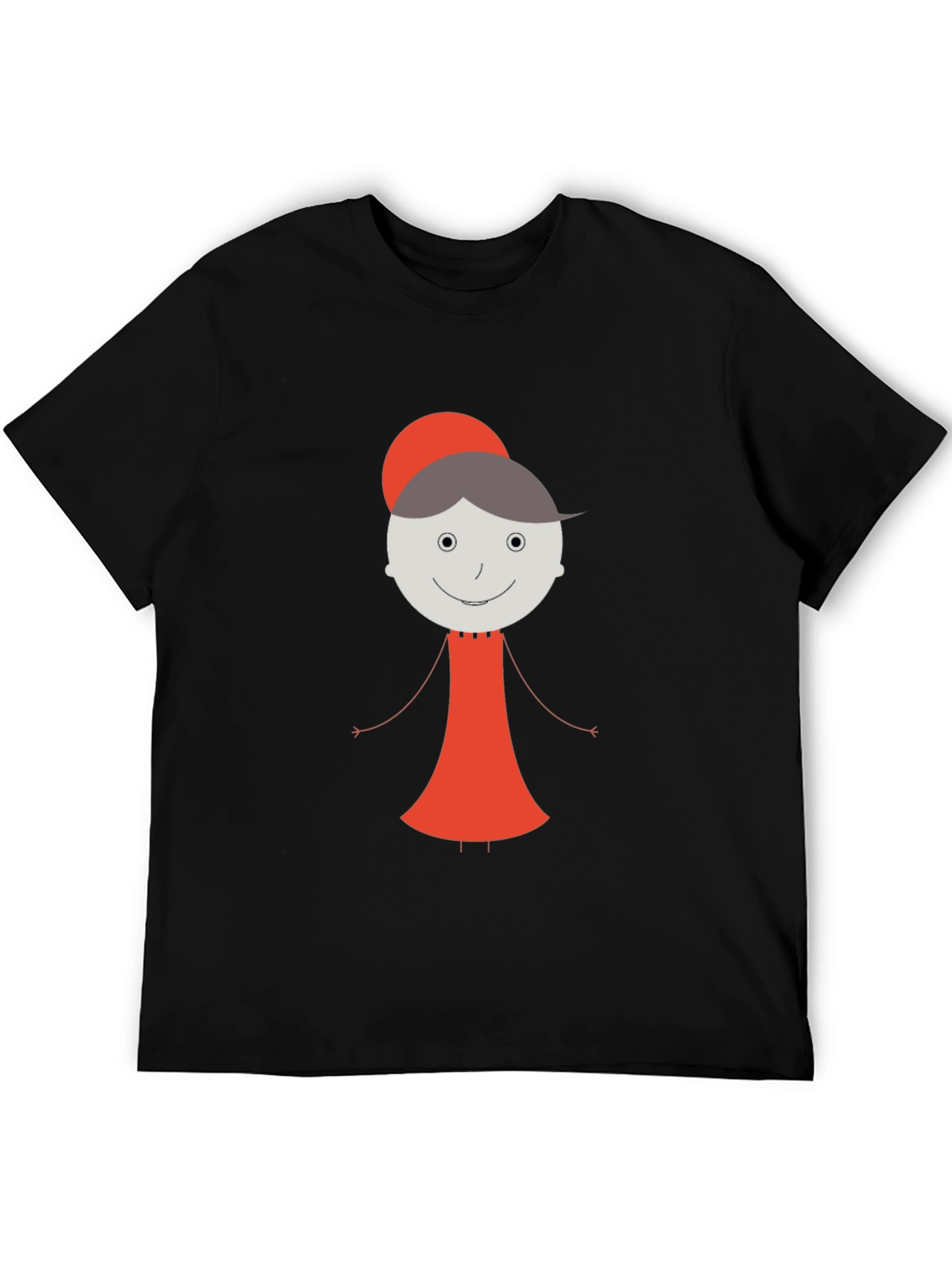 Whimsical Granny Graphic Tee - Unisex Black T-Shirt