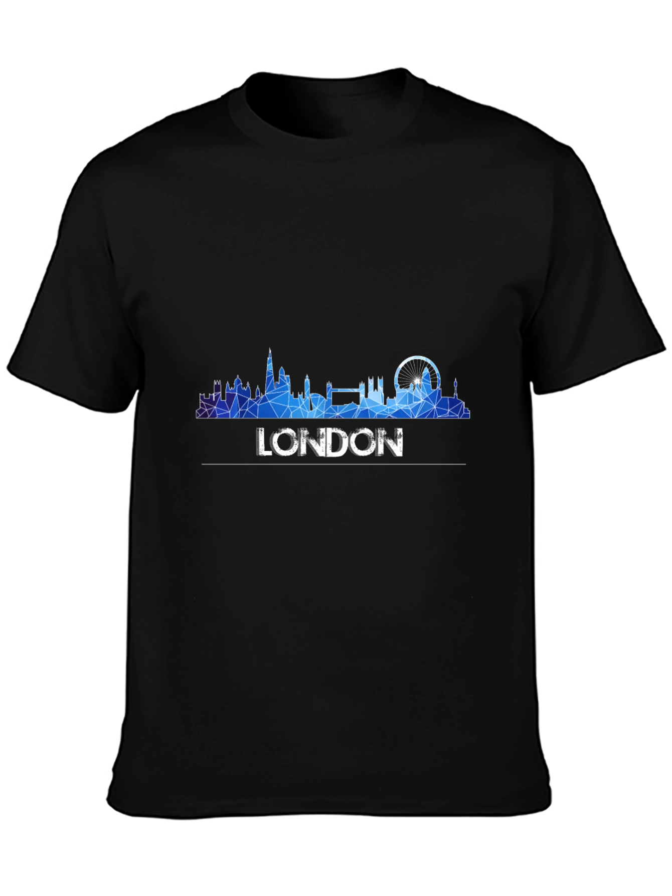London Skyline Graphic Tee - Modern Geometric Design